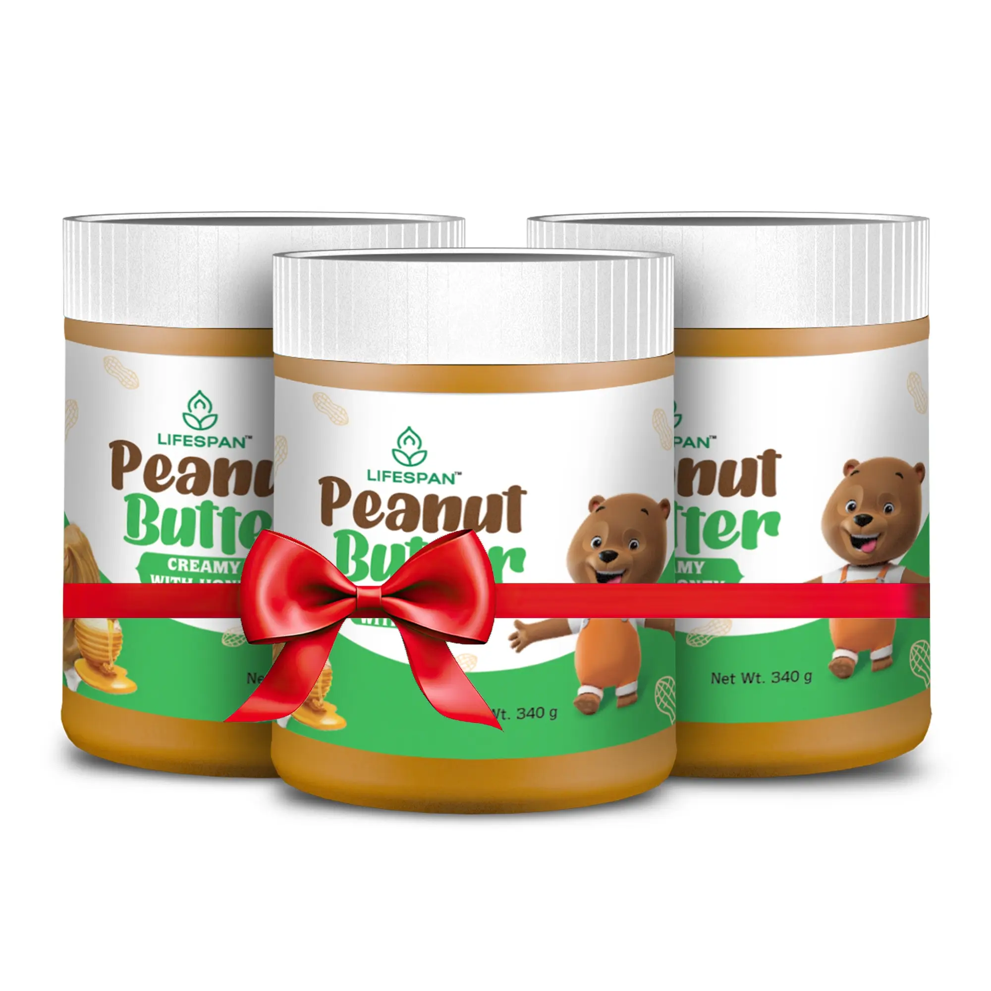 Creamy Peanut Butter with Honey (Pack of 3)