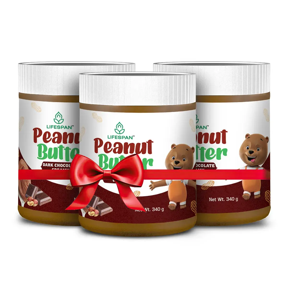 Dark Chocolate Creamy Peanut Butter (Pack of 3)