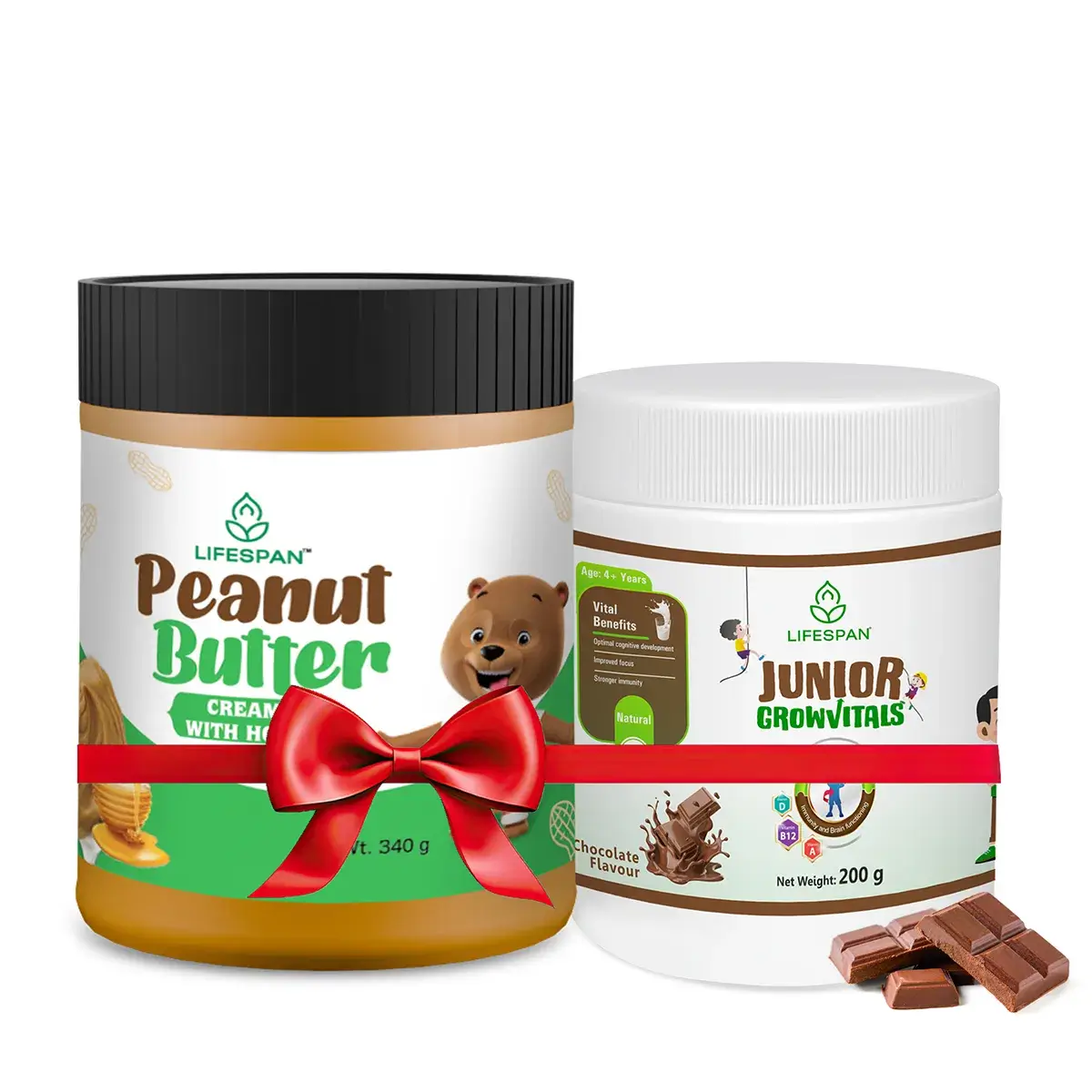 Junior Growvitals & Creamy Peanut Butter with Honey
