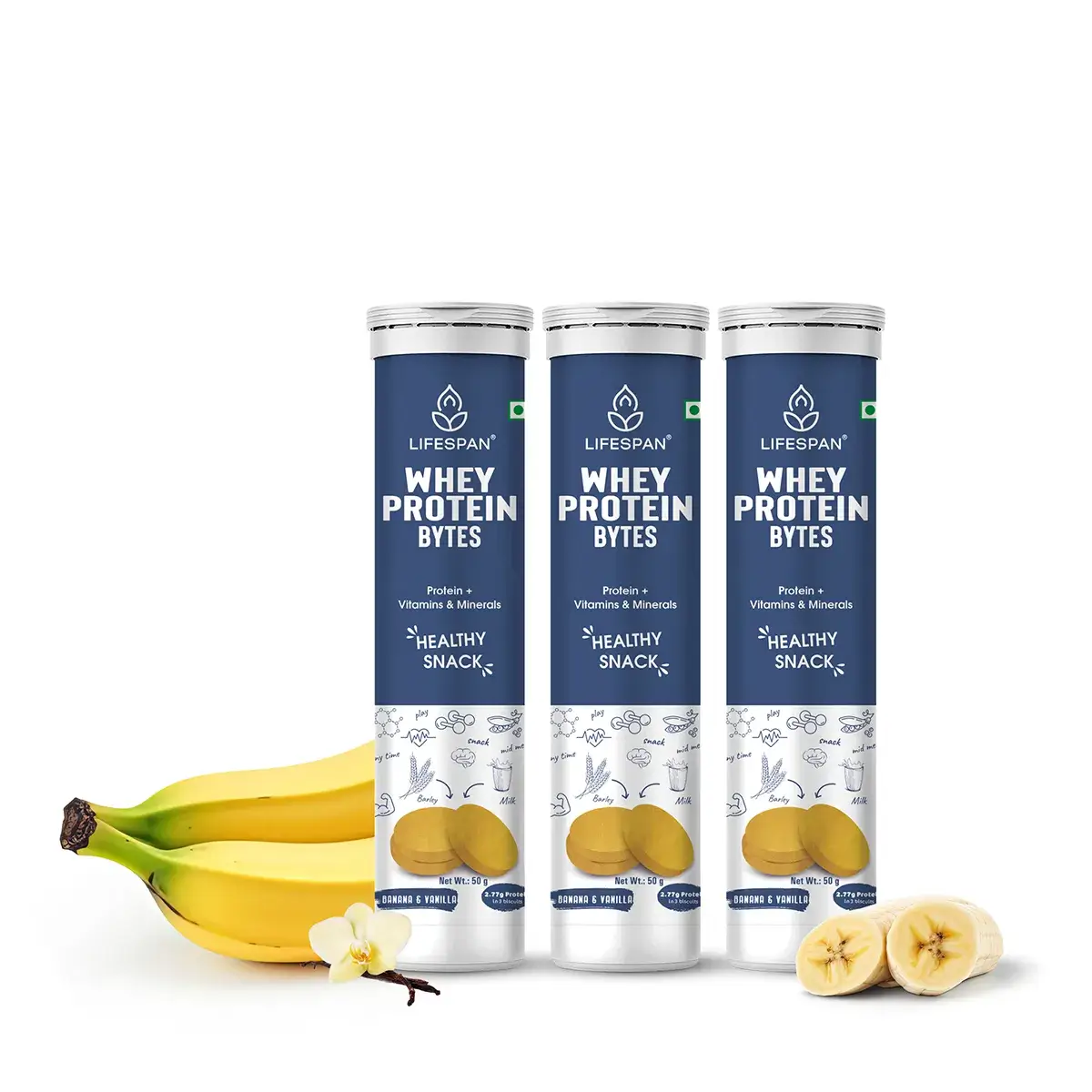 Whey Protein Bytes (50g) – Pack of 3